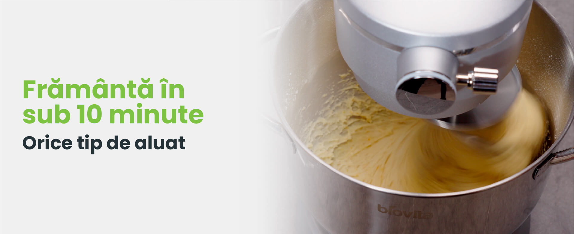 Mixer cu bol de 6 L din inox, 1800 W, 2 kg aluat, carcasă aluminiu, 10 viteze, timer, 3 accesorii inox, MB-1800-NOVA, argintiu - 3